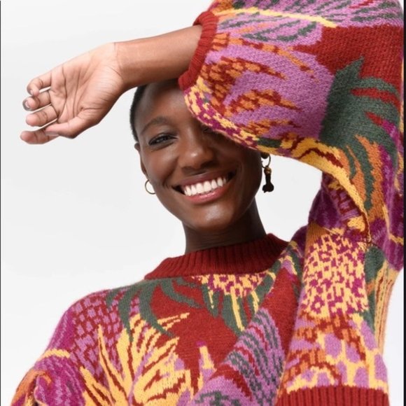 Farm Rio Jungle Print Sweater - Picture 4 of 11